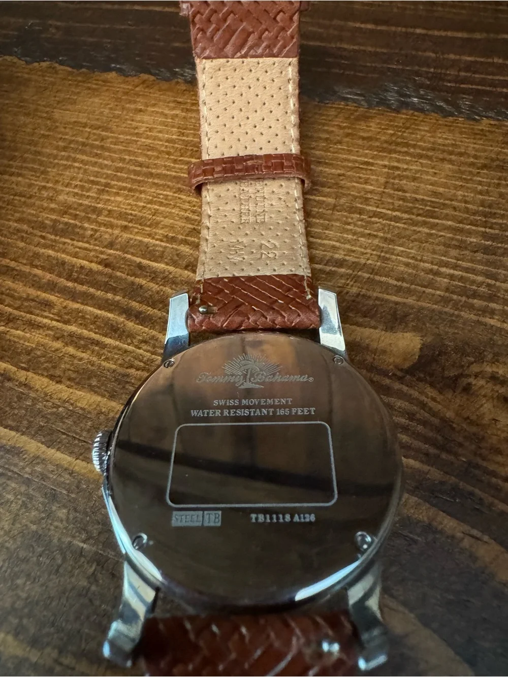 Tommy Bahama Relax Collection (TB1118) Silver Case Watch with Brown Leather